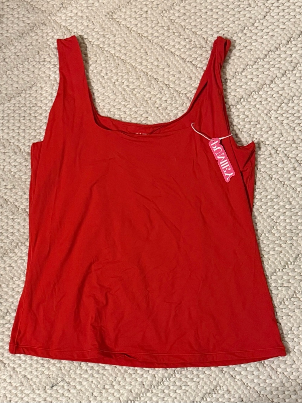 NWT Red Square-Neck Women's Tank Top XXL